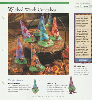 Baking For the Holidays Leaflet: Wicked Witch Cupcakes