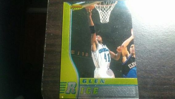 1997 BOWMANS BEST GLEN RICE CHARLOTTE HORNETS BASKETBALL CARD# 41