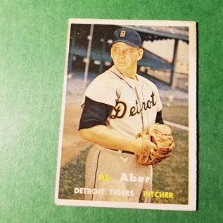 1957 - TOPPS BASEBALL CARD NO. 141 - AL ABER - TIGERS