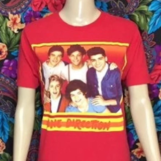 MEN'S ONE DIRECTION SHIRT MEDIUM 1D BAND TOP RED FREE SHIPPING