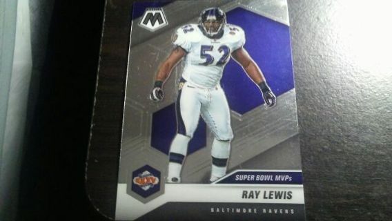 2021 PANINI MOSAIC SUPER BOWL 35 MVP RAY LEWIS BALTIMORE RAVENS FOOTBALL CARD# 290