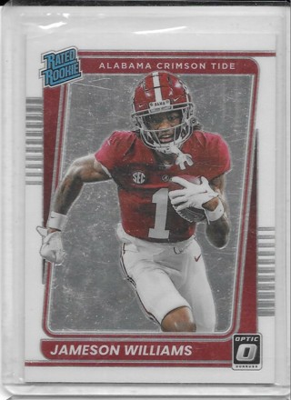 Jameson Williams 2022 Chronicles Draft Optic #14 Rated Rookie