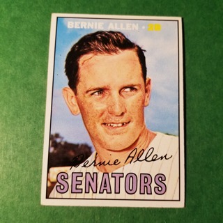 1967 - TOPPS BASEBALL CARD NO. 118 - BERNIE ALLEN - SENATORS - EXMT/NRMT.