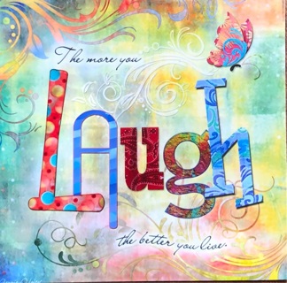 LAUGH - 3 x 3” MAGNET - GIN ONLY