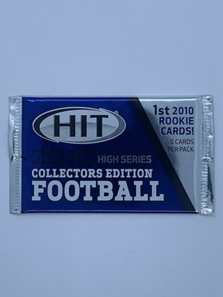 2010 Hit Series Football Cards High Series 5 Card Pack  Factory Sealed