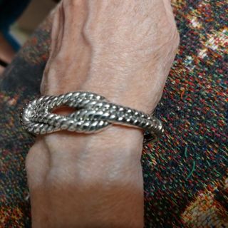Sterling silver bangle bracelet retails $150