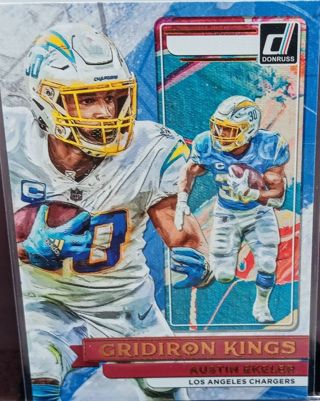 2022 DONRUSS GRIDIRON KINGS AUSTIN EKELER # GK7 LOS ANGELES CHARGERS