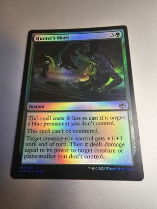 Magic the gathering mtg Hunters Mark Forgotten Realms foil