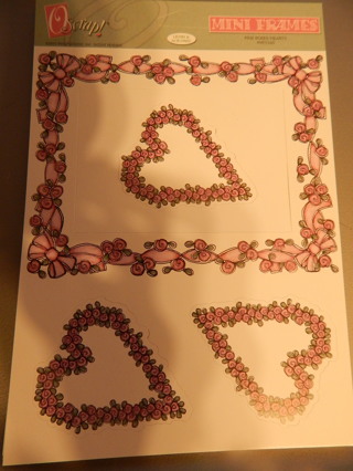 SCRAPBOOKING EMBELLISHMENTS~ "LOVE FOREVER" themed ~Frame & inserts!    (NEW)