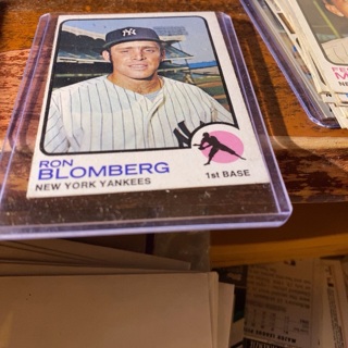 1973 topps Ron Bloomberg baseball card 