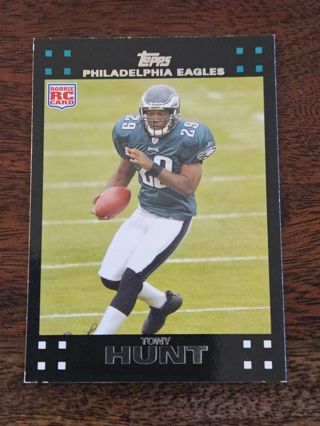 2007 Topps Football trading card.