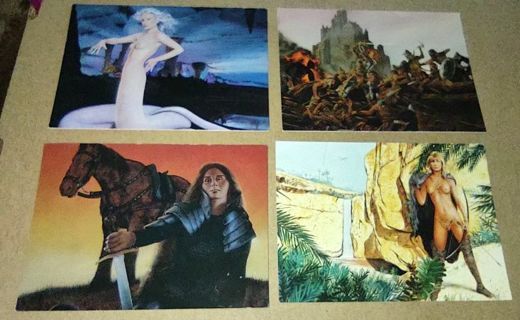 4 - 1994 Ron Miller Firebrands fantasy science fiction cards 1994.