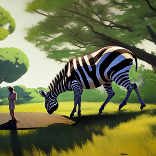 Listia Digital Collectible: Zebra Grazing