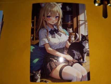 Anime one nice vinyl sticker no refunds regular mail only Very nice win 2 or more get bonus