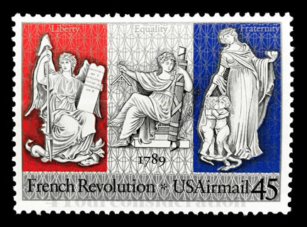 1989 Scott #C120 .45¢ - FRENCH REVOLUTION - F/VF-MNH-OG Airmail Single