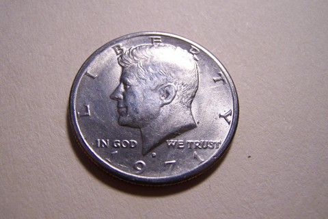 AU-BU 1971-D Kennedy Half Dollar JFK