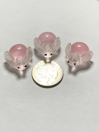 FIREFLIES~#7~PINK~SET OF 3~GLOW IN THE DARK~FREE SHIPPING!