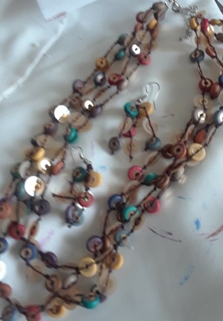 Two Beaded Necklaces 18 inches