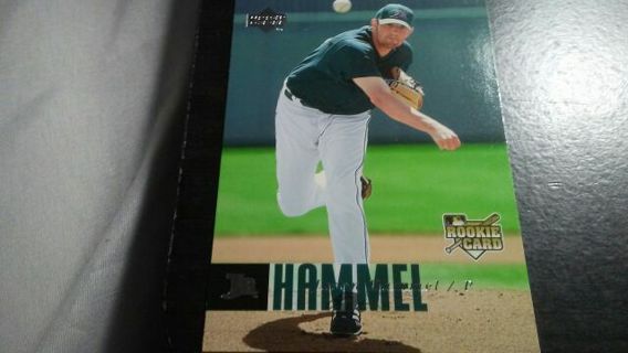 2006 UPPER DECK ROOKIE JASON HAMMEL TAMPA BAY DEVIL RAYS BASEBALL CARD# 957