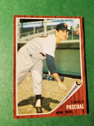 1962 - TOPPS EXMT - NRMT BASEBALL - CARD NO. 230 - CAMILO PASQUAL - TWINS