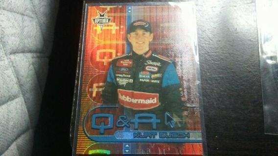 2002 PRESSPASS/OPTIMA/NASCAR KURT BUSCH RACING Q & A TRADING CARD# 1/9