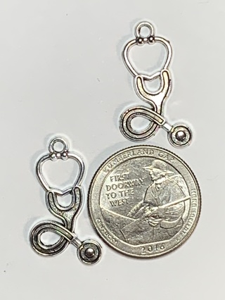 MEDICAL CHARMS~#18~SILVER~SET OF 2 CHARMS~FREE SHIPPING!