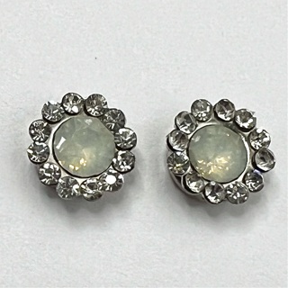 Faux Moonstone Rhinestone Cabochons 