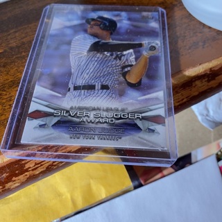 2018 topps silver slugger award aaron judge baseball card 