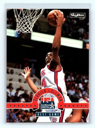 1994 SkyBox USA New Jersey Nets Basketball Card #39 Derrick Coleman/Best Game 