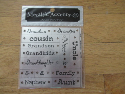 SCRAPBOOKING EMBELLISHMENTS~~NEW!  METALLIC ACCENTS