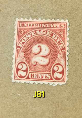 US Stamp J81 MNH