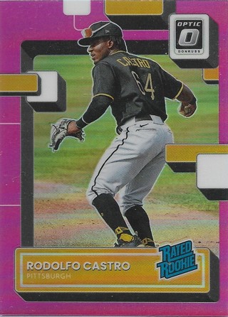 2022 Donruss Optic Pink #90 Rodolfo Castro RR Pittsburgh Pirates