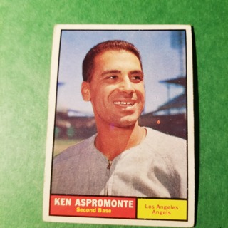 1961 - TOPPS BASEBALL CARD NO. 176 - KEN ASPROMONTE - ANGELS