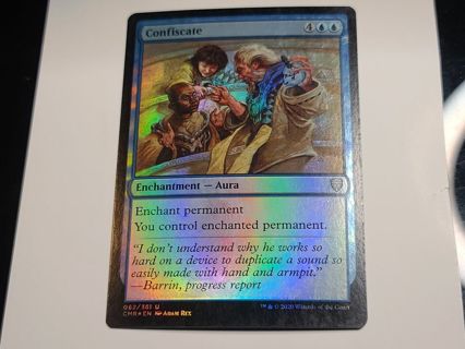 Magic the gathering mtg Confiscate Commander Legends foil