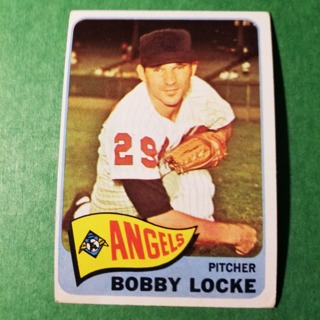 1965 - TOPPS BASEBALL CARD NO. 324 - BOBBY LOCKE- ANGELS