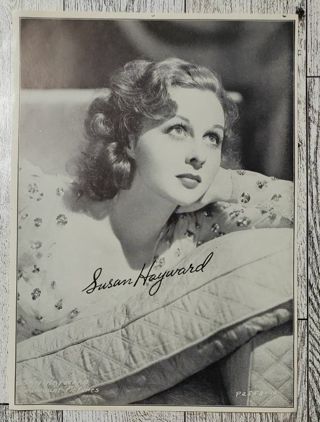 A 5 x 7" Susan Hayward Vintage Photo