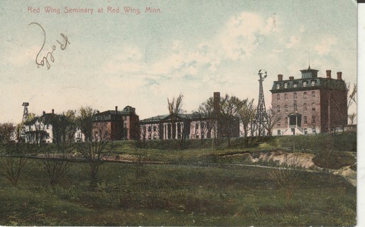 Vintage Used Postcard: 1908 Seminary at Red Wing, MN