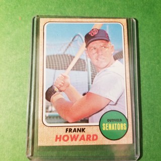 1968 - TOPPS  BASEBALL - CARD NO. 320 - FRANK HOWARD - SENATORS