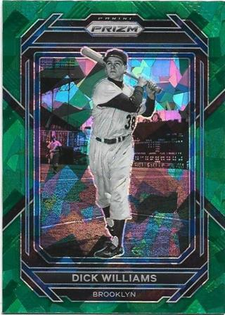 2023 PRIZM DICK WILLIAMS GREEN CRACKED ICE PRIZM REFRACTOR CARD