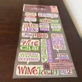 Sticko wine saying stickers 