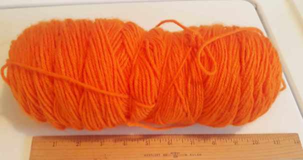 Orange Yarn (for Fall/Halloween/Thanksgiving crafts)