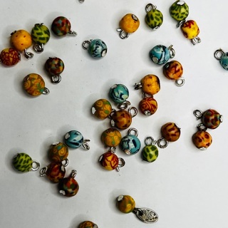 38 Viva 8mm Polymer Clay Handmade Beads Jewelry Making 