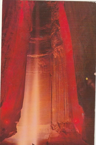 Vintage Unused Postcard: a: Ruby Fall, Lookout Mountain Caverns, Chattanooga, TN