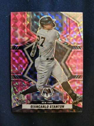 2022 Panini Mosaic Pink Camo Giancarlo Stanton