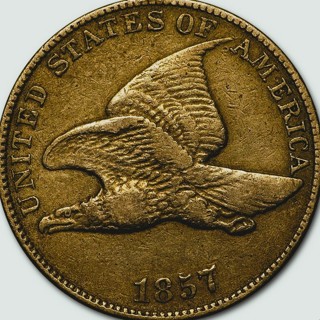 1857 1 Cent Flying Eagle, Great Mintage Year, Hard to Find, Ships Fast, Refundable..