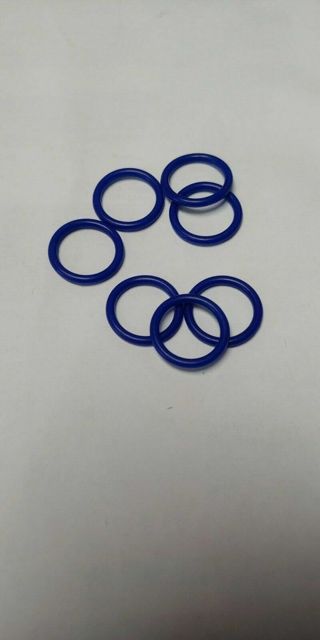 10 Piece Lot of 16 mm (5/8") x 2.5 mm (3.32") Food Grade Silicone 70A Blue O-Ring Sealing ring