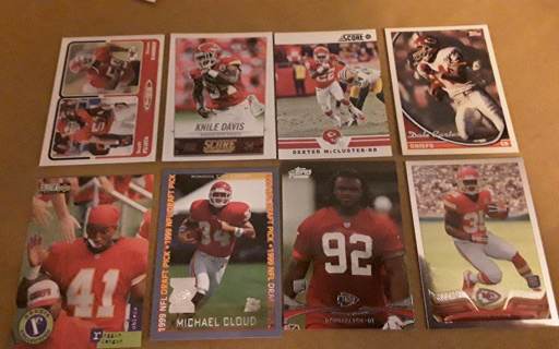 8 card KC Chiefs lot rookies
