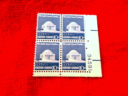 Scott #1510 1973 10c MNH plate block of 4.