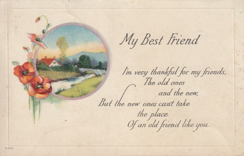 Vintage Used Postcard: 1905 My Best Friend