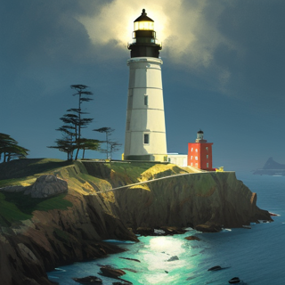 Listia Digital Collectible: Alcatraz Island Lighthouse California